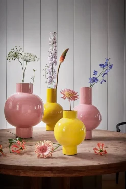 Pip Studio Große Vasen|Metall Vase 40cm Rosa