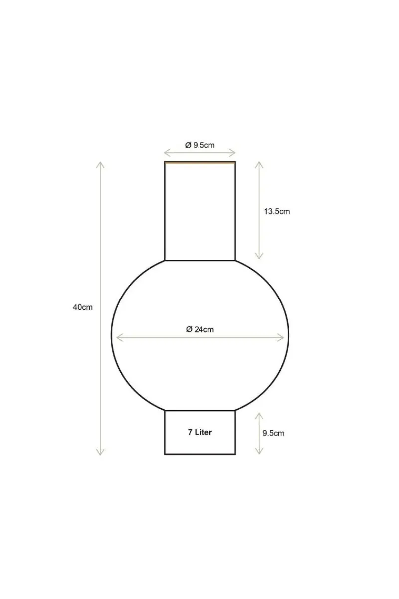 Pip Studio Große Vasen|Metall Vase 40cm Rosa