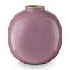 Pip Studio Große Vasen|Metall Vase Violett 23cm