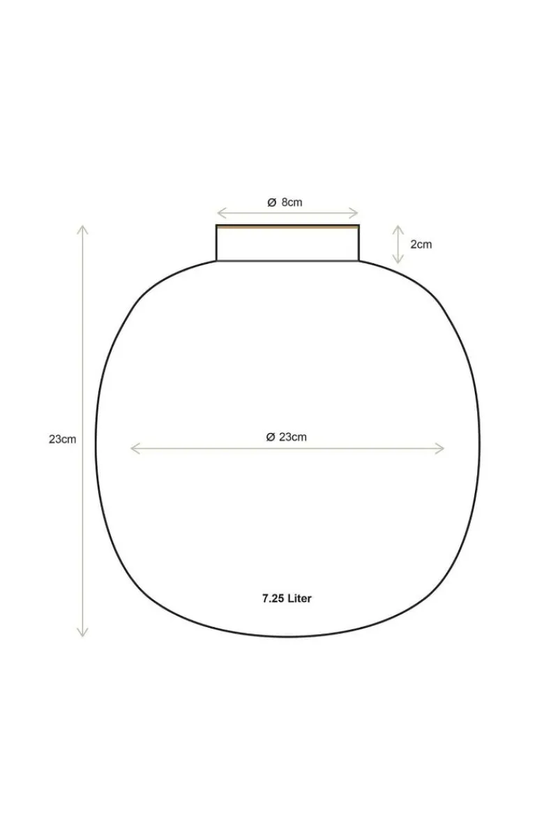 Pip Studio Große Vasen|Metall Vase Violett 23cm