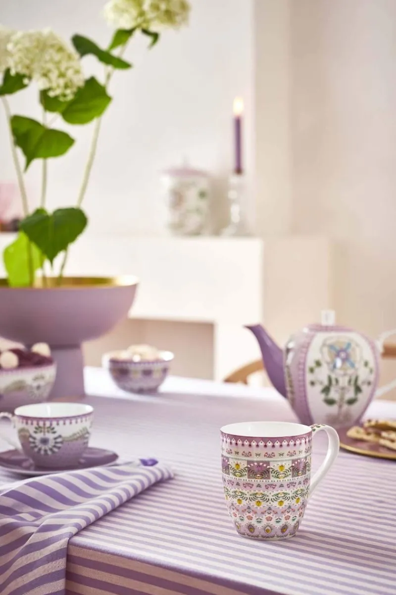 Pip Studio Teetassen|Mug XL Lily&Lotus Moon Delight Multi 450ml Violett