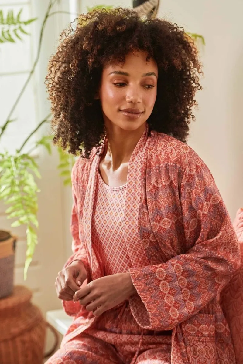 Pip Studio Strandmode|Naomi Kimono Ashanti Rot