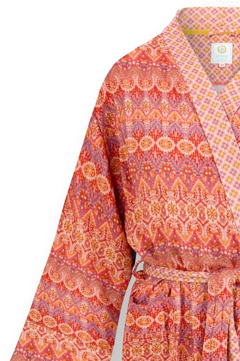 Pip Studio Strandmode|Naomi Kimono Ashanti Rot