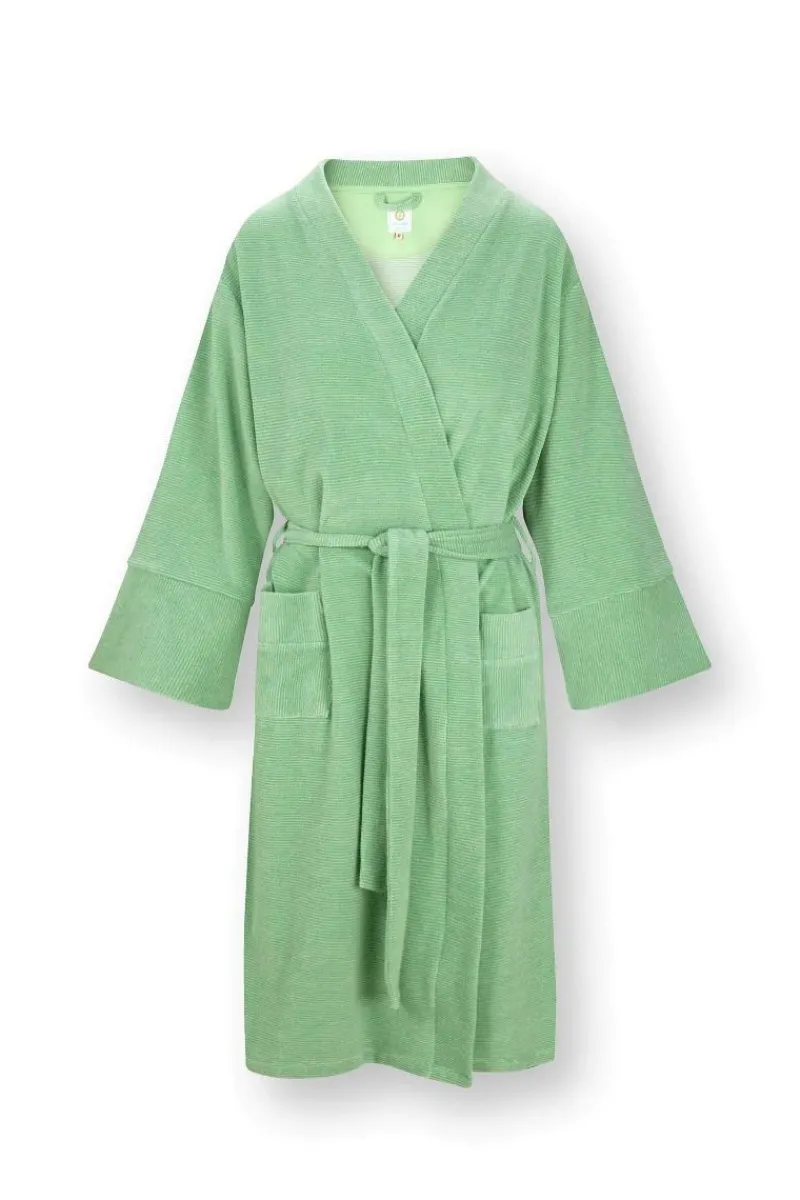 Pip Studio Strandmode|Naomi Kimono Petite Sumo Stripe Grün