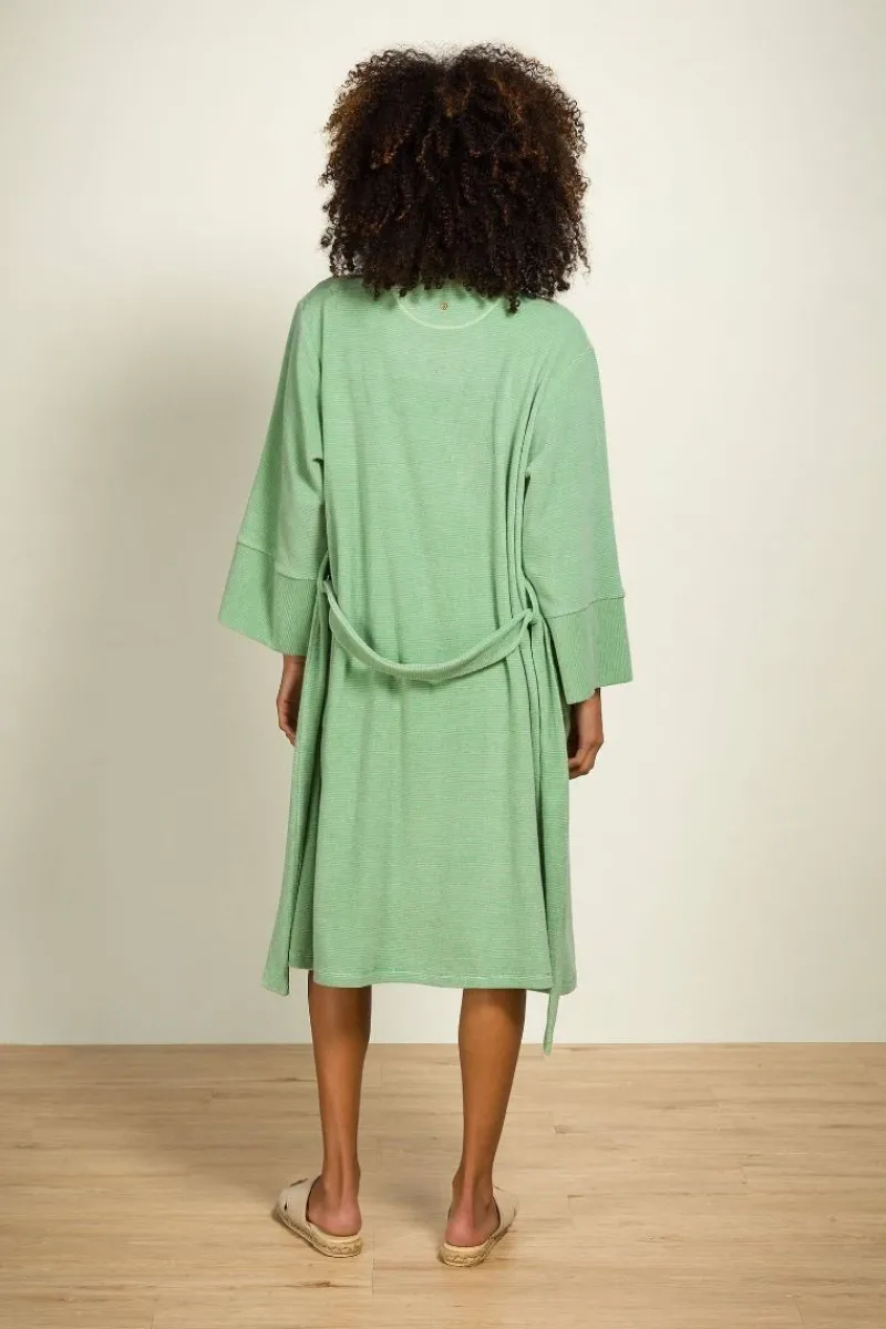 Pip Studio Strandmode|Naomi Kimono Petite Sumo Stripe Grün