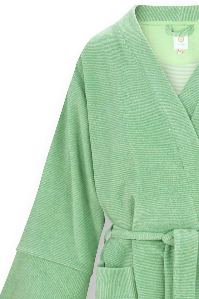 Pip Studio Strandmode|Naomi Kimono Petite Sumo Stripe Grün