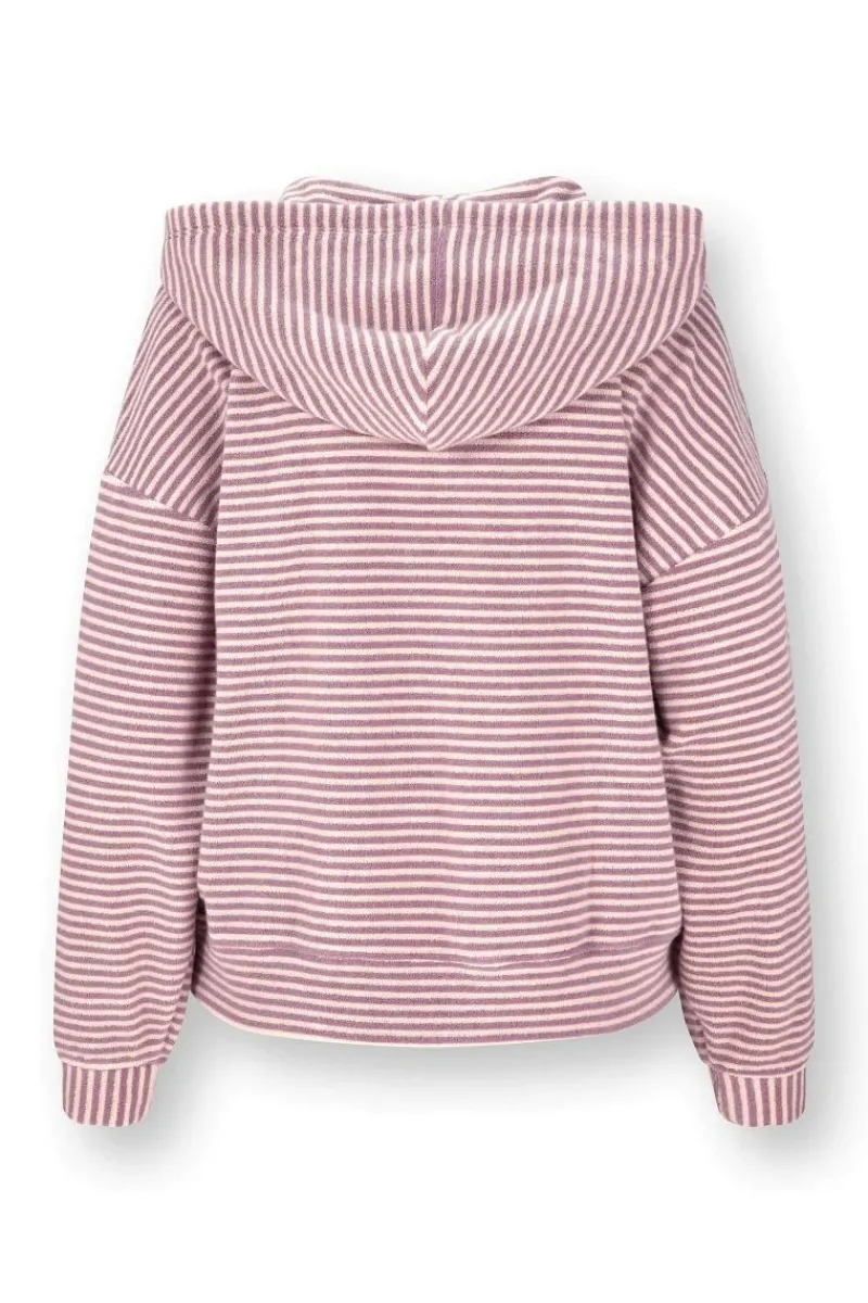 Pip Studio Pullover & Strickjacken|Pullover Und Strickjacken|Nicolle Jacke Little Sumo Stripe Lila Violett
