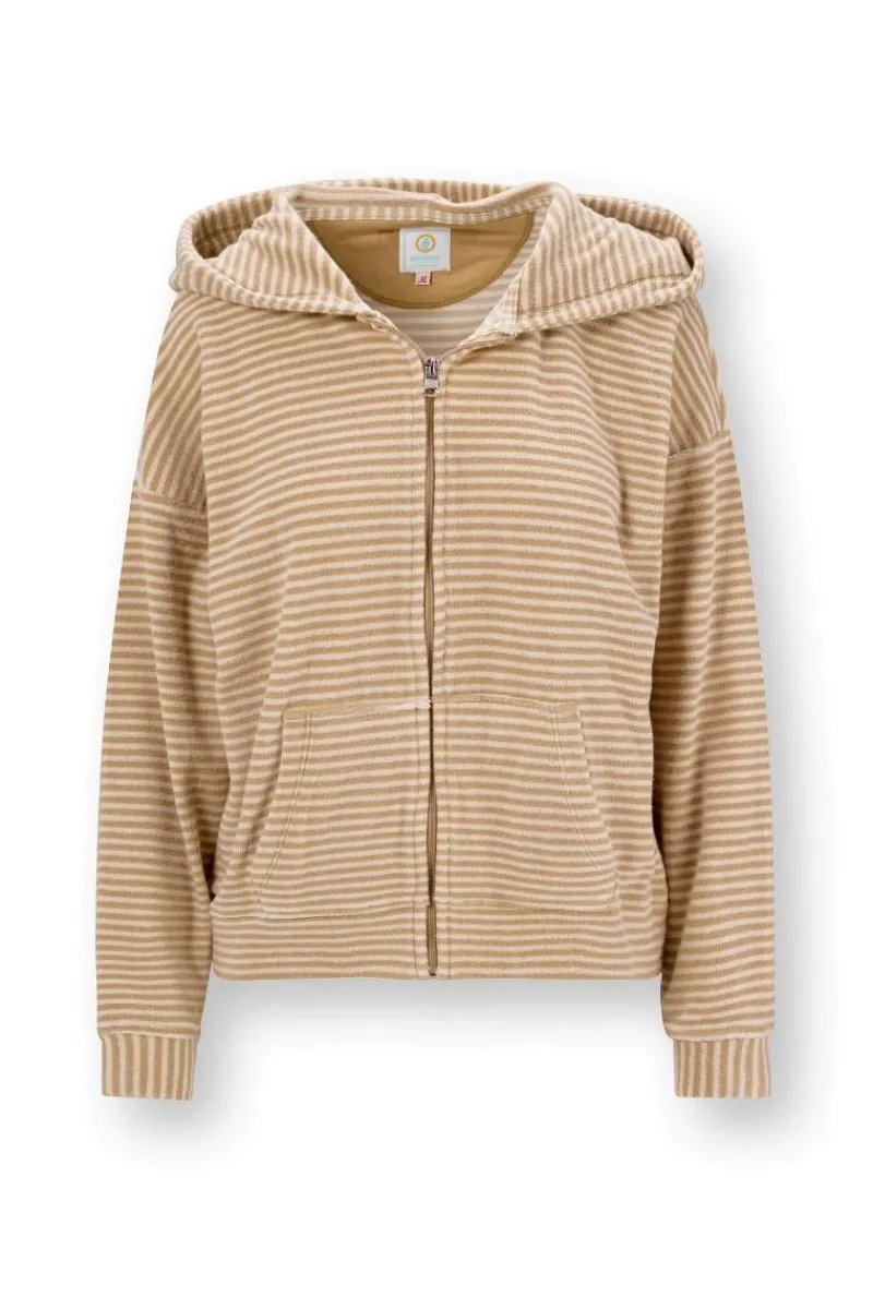Pip Studio Pullover & Strickjacken|Pullover Und Strickjacken|Nicolle Jacke Little Sumo Stripe Sand