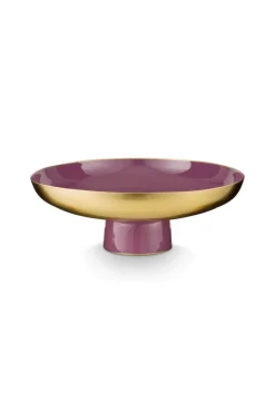 Pip Studio Schalen Und Tabletts|Obstschalen|Niedriges Schale Metall Lila 12.5cm Violett