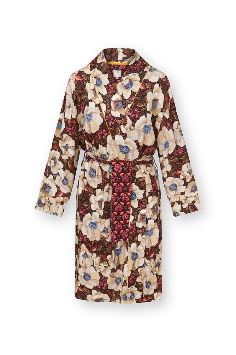 Pip Studio Kimonos|Bademäntel|Nisha Kimono Rosita Braun