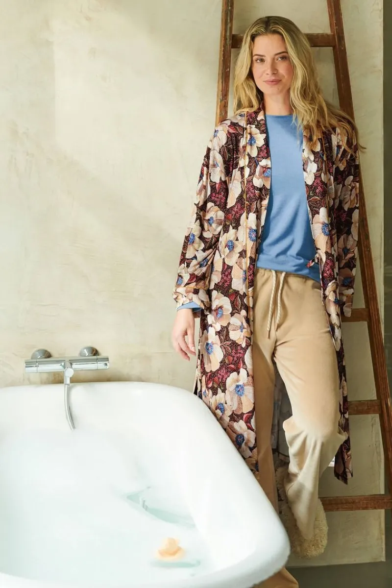 Pip Studio Kimonos|Bademäntel|Nisha Kimono Rosita Braun