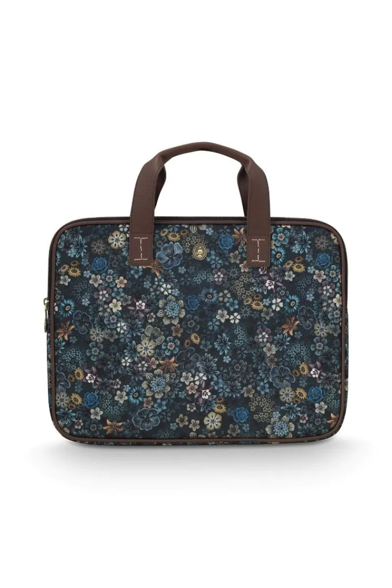 Pip Studio Taschen|Laptoptaschen|Olivia Laptoptasche Tutti i Fiori Blau