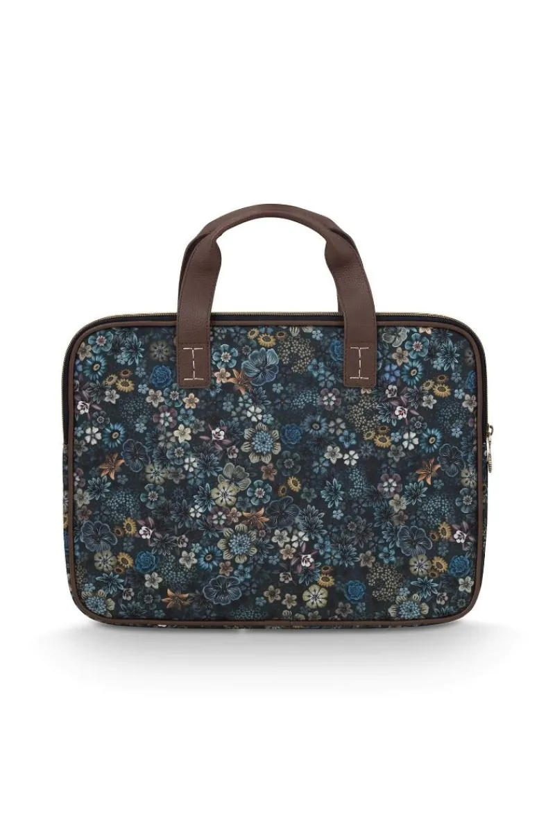 Pip Studio Taschen|Laptoptaschen|Olivia Laptoptasche Tutti i Fiori Blau