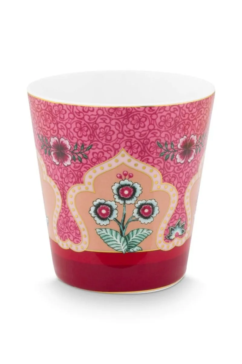 Pip Studio Porzellan Sets|Kaffeetassen|Oriental Flower Festival Set/4 Tassen Dunkel Rosa