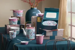 Pip Studio Porzellan Sets|Kaffeetassen|Oriental Flower Festival Set/4 Tassen Blau