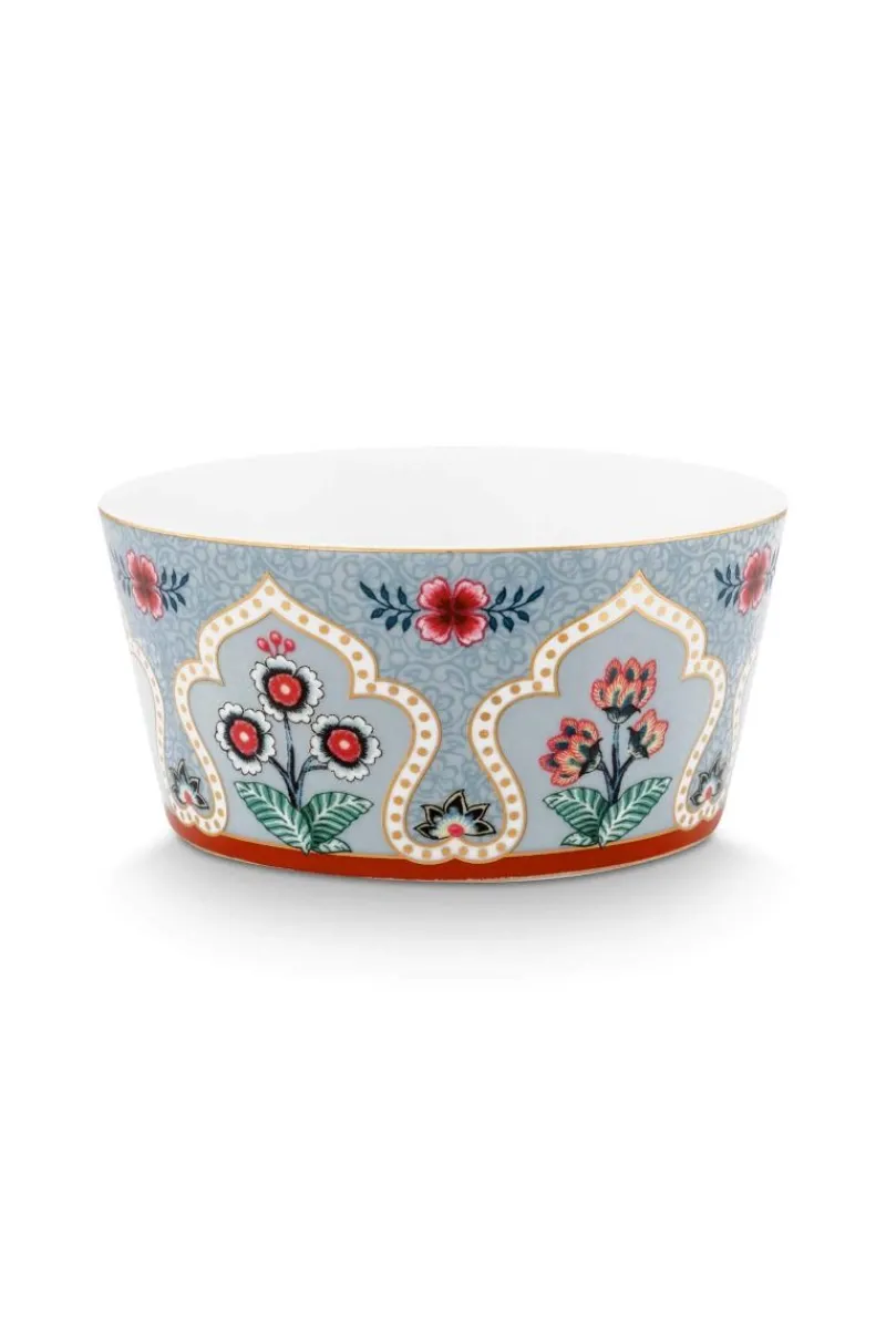 Pip Studio Porzellan Sets|Schalen|Oriental Flower Festival Set/4 Schalen 12cm Blau