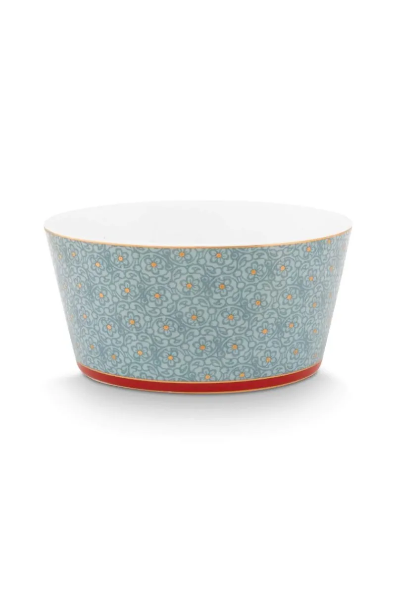 Pip Studio Porzellan Sets|Schalen|Oriental Flower Festival Set/4 Schalen 12cm Blau