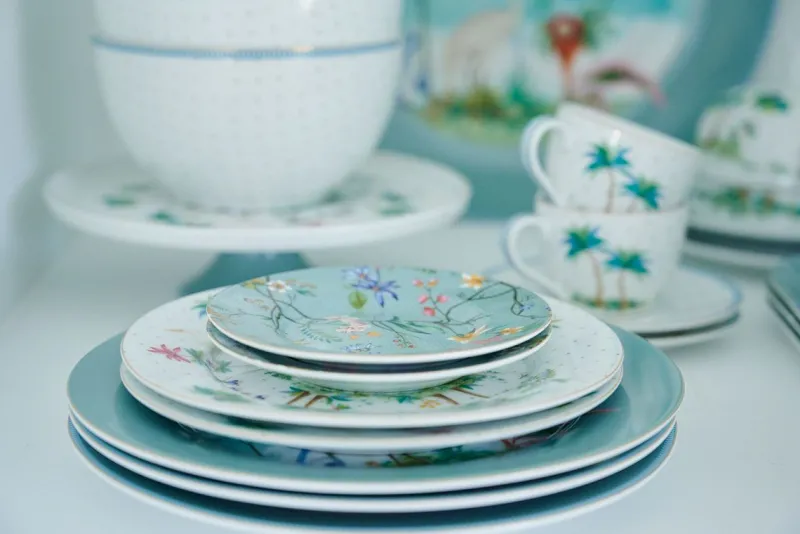 Pip Studio Gebäckteller|Petit Four Jolie Blumen 12cm Blau