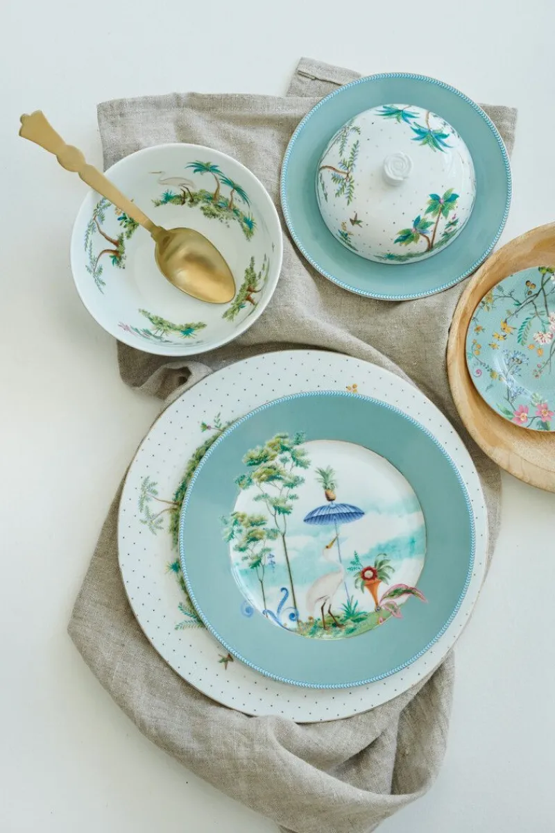 Pip Studio Gebäckteller|Petit Four Jolie Blumen 12cm Blau