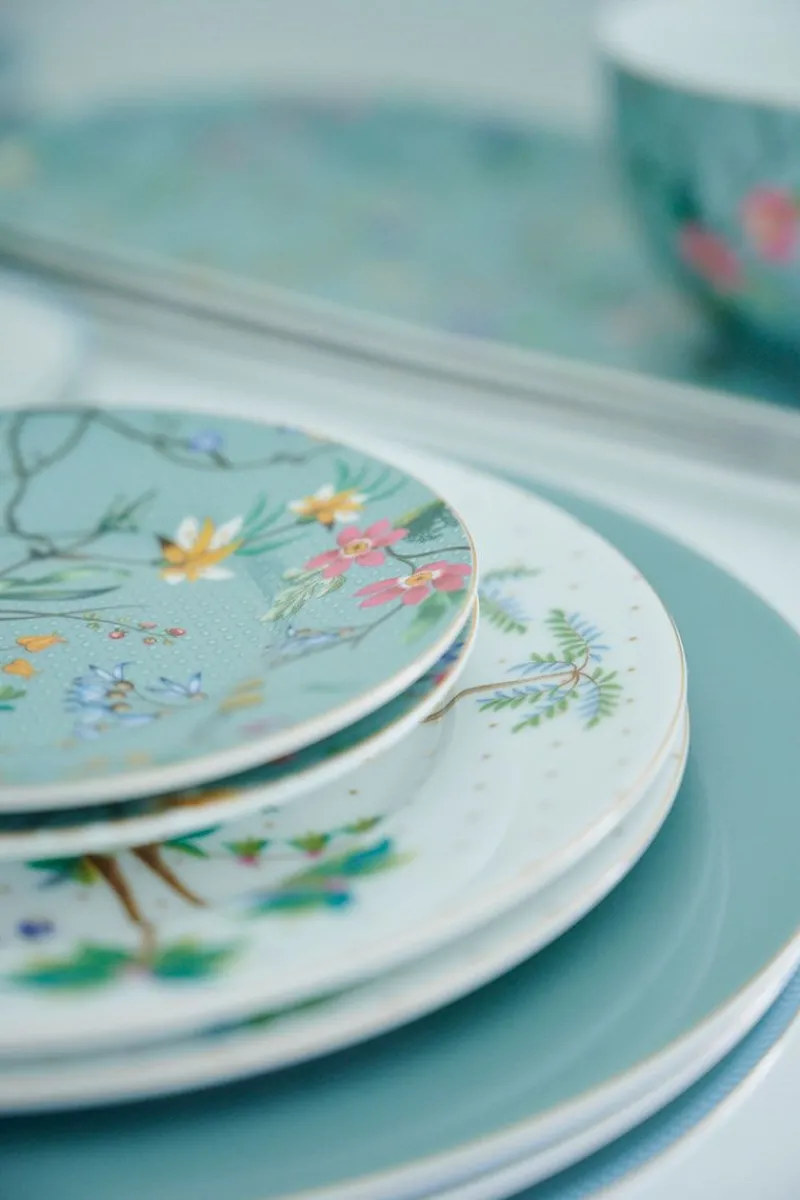 Pip Studio Gebäckteller|Petit Four Jolie Blumen 12cm Blau