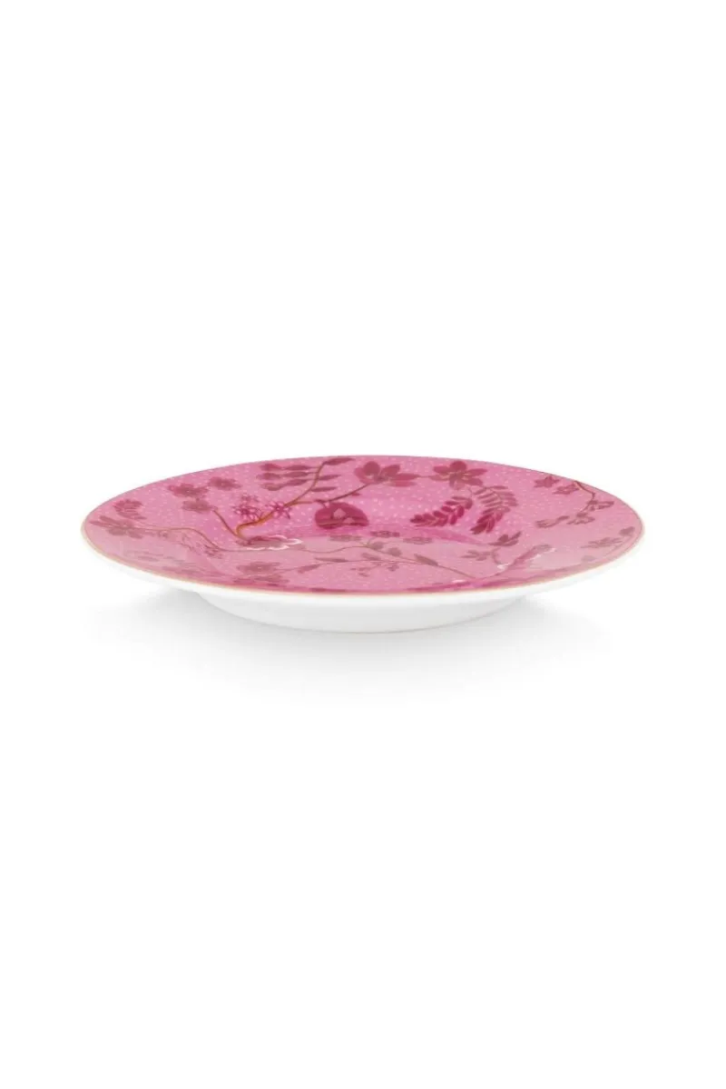Pip Studio Gebäckteller|Petit Four Jolie Blumen 12cm Rosa