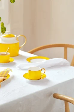 Pip Studio Cappuccino Tasse|Tasse & Untertasse|Pip Chique Cappuccino Cappuccino Tasse & Untertasse Gelb