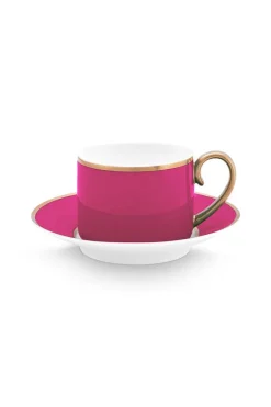 Pip Studio Espresso Tasse|Tasse & Untertasse|Pip Chique Espresso Tasse & Untertasse Rosa