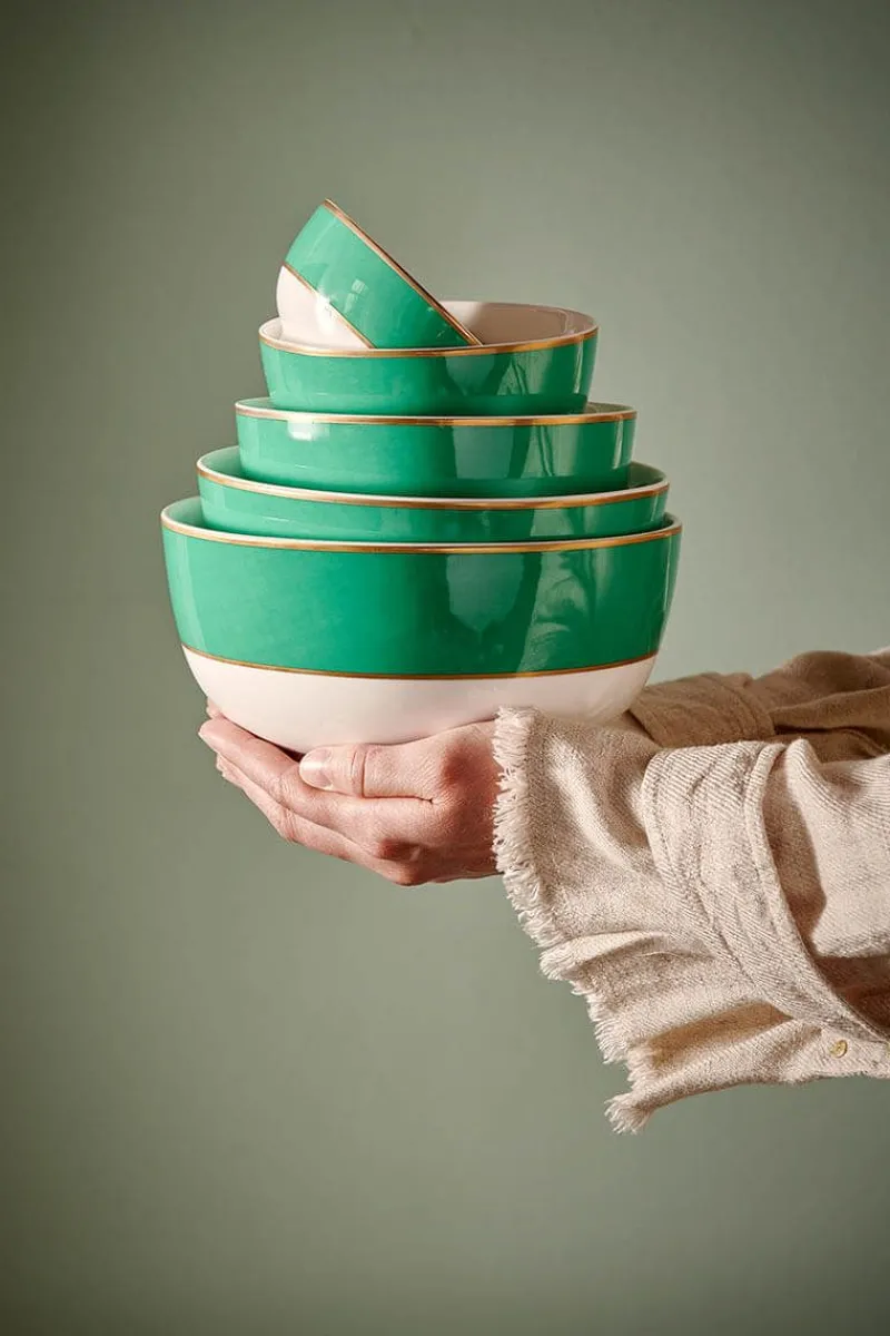 Pip Studio Schalen|Pip Chique Schale 15.5cm Grün