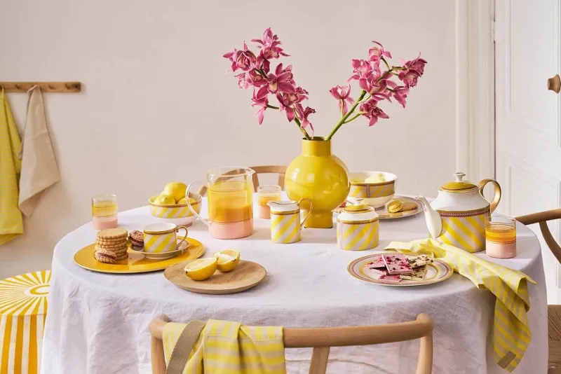 Pip Studio Milchkännchen|Pip Chique Stripes Kanne Klein Gelb
