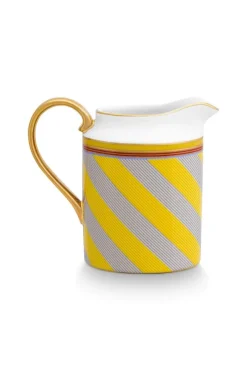 Pip Studio Milchkännchen|Pip Chique Stripes Kanne Klein Gelb