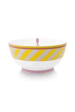 Pip Studio Schalen|Pip Chique Stripes Schale 18cm Gelb