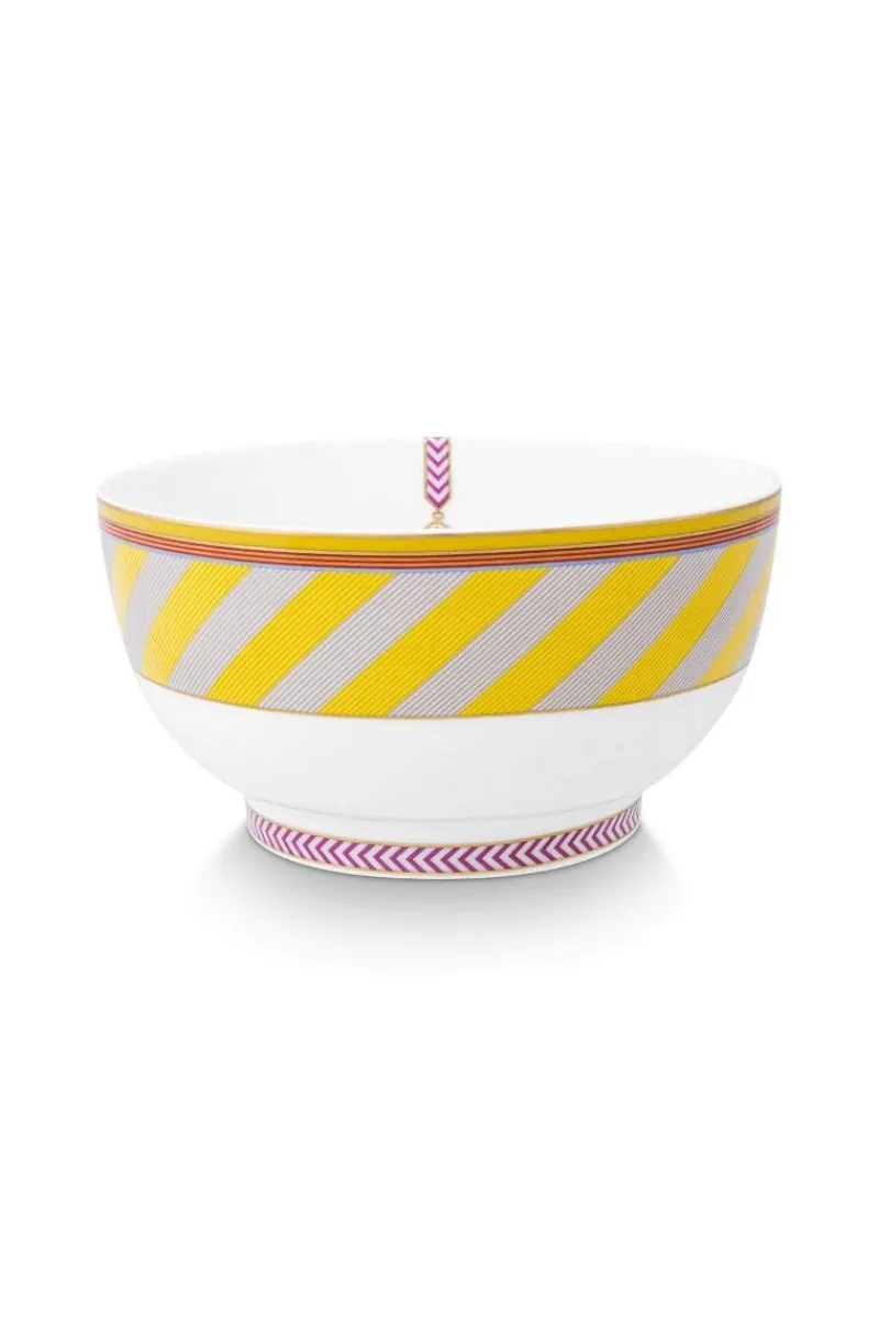 Pip Studio Schalen|Pip Chique Stripes Schale 20.5cm Gelb