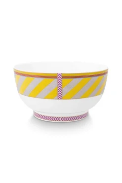 Pip Studio Schalen|Pip Chique Stripes Schale 20.5cm Gelb