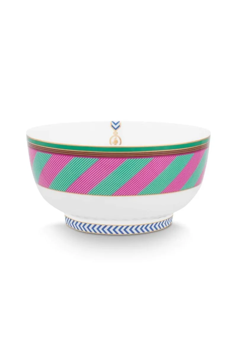 Pip Studio Schalen|Pip Chique Stripes Schale Rosa/Grün 15.5cm