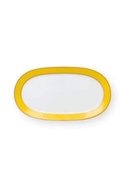 Pip Studio Tortenteller|Pip Chique Tortenteller Oval Gelb