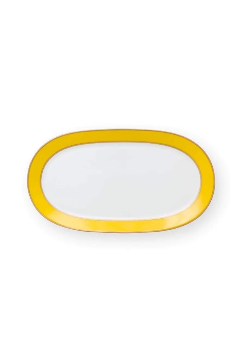 Pip Studio Tortenteller|Pip Chique Tortenteller Oval Gelb