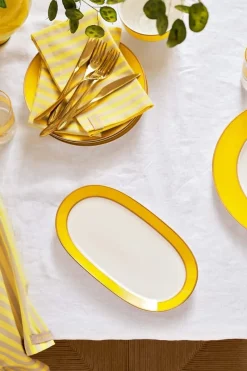 Pip Studio Tortenteller|Pip Chique Tortenteller Oval Gelb