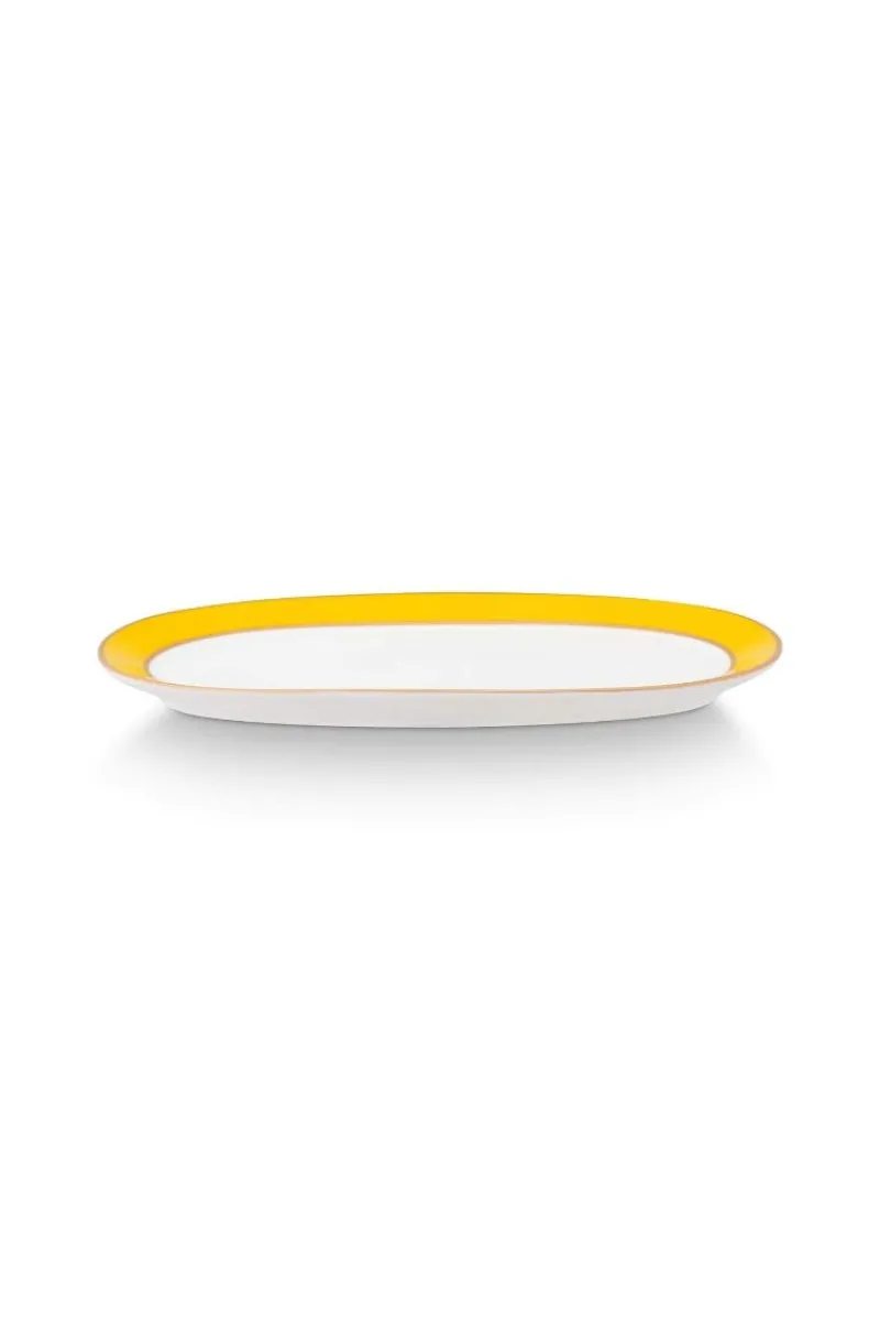 Pip Studio Tortenteller|Pip Chique Tortenteller Oval Gelb