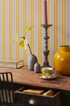 Pip Studio Vliestapete|Blurred Lines Vliestapete Beige/ Gelb
