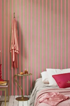 Pip Studio Vliestapete|Blurred Lines Vliestapete /Rosa Khaki