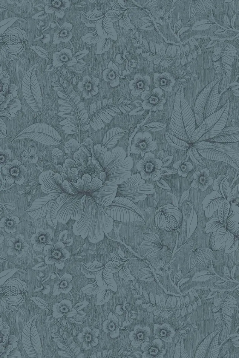 Pip Studio Vliestapete|Casa dei Fiori Vliestapete Denim Blau