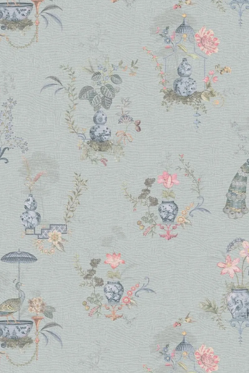 Pip Studio Vinyltapete|Chinese Porcelain Vinyltapete Hell Blau