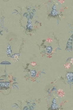 Pip Studio Vinyltapete|Chinese Porcelain Vinyltapete Hell Grün