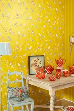 Pip Studio Vliestapete|Early Bird Vliestapete Gelb