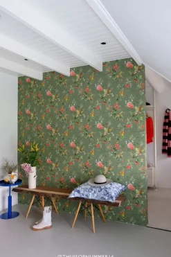 Pip Studio Vliestapete|Floris Vliestapete Grün