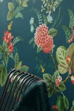 Pip Studio Vliestapete|Floris Vliestapete Dunkel Blau
