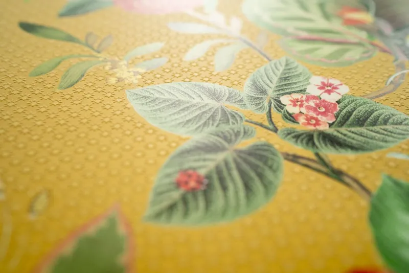 Pip Studio Vliestapete|Floris Vliestapete Gelb