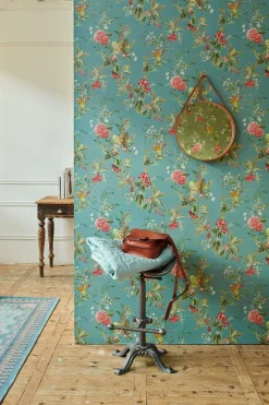 Pip Studio Vliestapete|Floris Vliestapete Petrol