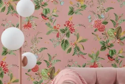 Pip Studio Vliestapete|Floris Vliestapete Rosa