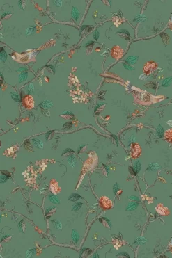 Pip Studio Vliestapete|Good Nightingale Vliestapete Grün